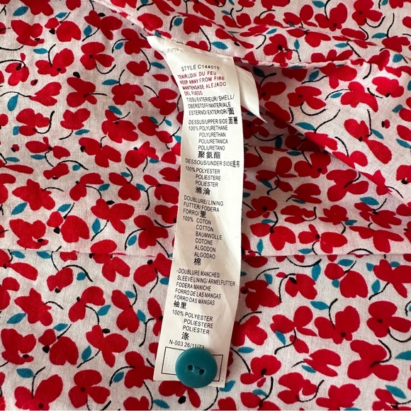 Catimini Girl's Belted Trenchcoat-Style Raincoat in Turquoise Size 6 - Picture 13 of 13